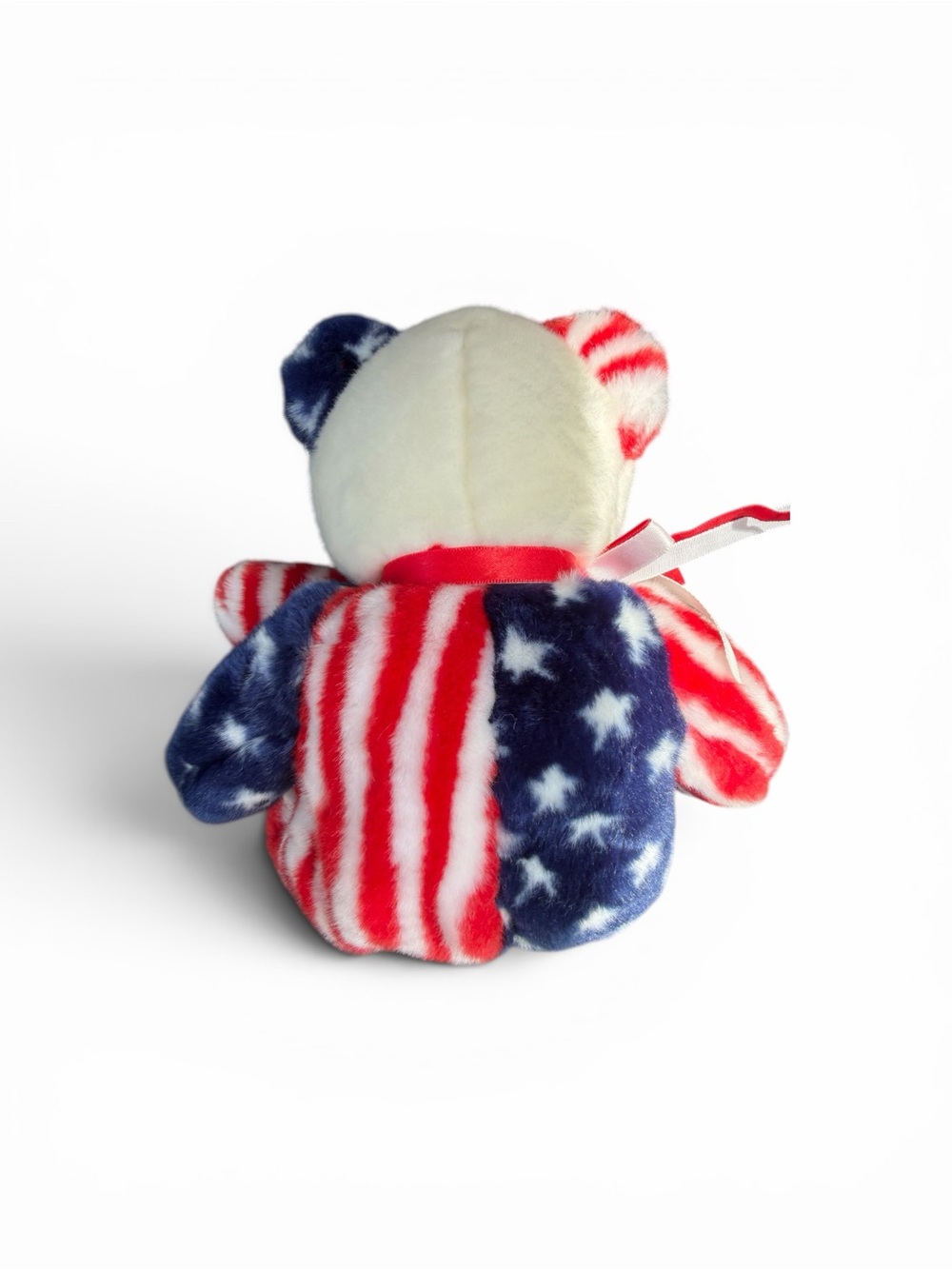 Ty Beanie Baby 1999 Patriotic American Flag Bear - Red White Blue - Picture 3 of 9